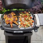 Demi plancha pour barbecue � gaz weber q 2000n