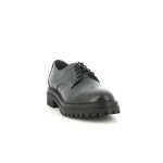 Derbie cuir geox iridea - femme - noir - lacets ronds - confort exceptionnel