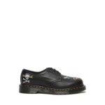 Derbie dr martens 1461 souvenir embroidered - noir - homme - cuir
