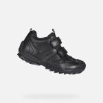 Derbies geox jr savage pour bb - noir - cuir - confortables et respirantes