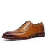 Derbies homme en cuir brun clair pour mariage et business