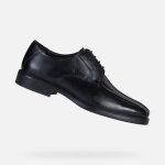 Derbies homme en cuir noir - geox u brandolf - confort et respirabilité Derbies homme en cuir noir - geox u brandolf - confort et respirabilité