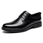 Derbies homme en cuir noir � lacets style brogues oxford pour mariage et business