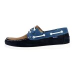 Derby cuir kaporal fabli - bleu - beige