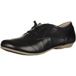 Derbies homme noir - josef seibel - lacets talon 1cm pointe ronde - cuir et gomme