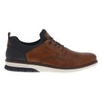 Derbies homme - rieker - marron - dessus en textile - lacets plats - micro - perforations