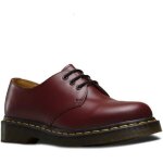 Derby dr martens originals 1461 - rouge - cuir - lacets - mixte