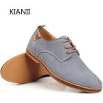 Derby hommes chaussures suede gris / orange gris