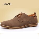 Derby homme kianii - chaussures simples en daim suede - marron et violet