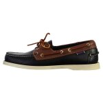 Derby cuir sebago portland wax lea - noir marron