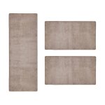 Descente de lit sundae beige 69 1 tapis 67 x 330 cm + 2 tapis 67 x 130 cm