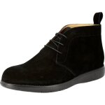Desert boots - belym - 372 - cuir daim noir - lacets - basse