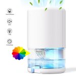 Dshumidificateur 2 modes arrt automatique lumire led 7 couleurs rservoir deau 1000 ml adapt aux ...