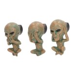 Dsodorisants de voiture - qiilu - clips extraterrestres - 3 pices - amovibles - rsine