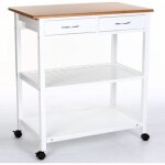 5five - dessertes 2 niveaux bambou blanc