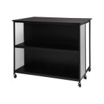 Desserte de cuisine mtal extensible avec rangements table de bar alexis