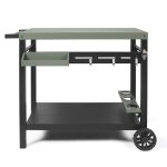 Desserte pour plancha - livoo - gs167v - vert / noir