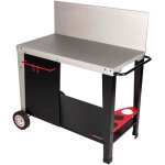 Desserte pour plancha salvia - somagic - métal - avec crédence - 90 x 47 cm Desserte pour plancha salvia - somagic - métal - avec crédence - 90 x 47 cm