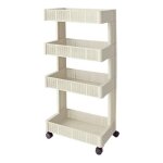 Desserte wall rack 4 tages vanille sotufab - meuble de salle de bain - contemporain - design