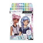 Dessin et coloriage enfant lansay carnet de croquis de mode make it real pastel pop