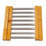 Dessous de plat extensible bambou et inox