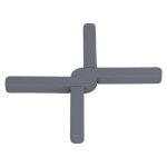 Dessous de plat en silicone pliable - sonew - rsistant  la chaleur - antidrapant - blanc