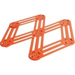 Dessous plat vintage extensible orange