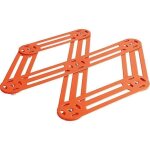 Dessous plat vintage extensible orange