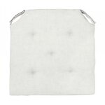 Dessus de chaise lin 40x40x4 cm linen blanc par soleil docre