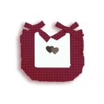 Dessus de chaise pur coton 40x40x3 cm love rouge par soleil docre Dessus de chaise pur coton 40x40x3 cm love rouge par soleil docre