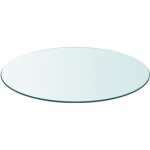 Vidaxl dessus de table ronde en verre trempé 300 mm Vidaxl dessus de table ronde en verre trempé 300 mm
