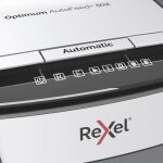 Destructeur de documents - rexel - optimum auto + 50x - coupe croise - 50 feuilles - 20l