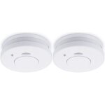 Dtecteur de fume - smartwares - rm250 / 2 - certifi tv - pile remplaable 5 ans - alarme 85 db