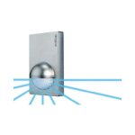 Dtecteur de mouvements pir steinel 603618 intrieure extrieure mural relais argent ip54