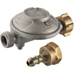 Dtendeur de gaz - butane - bronze - soupape de scurit - utilisation extrieure - mtal