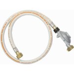 Détendeur pour bouteille de gaz propane france + tuyau 37 mbar - barbecook - blanc Détendeur pour bouteille de gaz propane france + tuyau 37 mbar - barbecook - blanc
