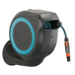 D�vidoir automatique mural rollup m 20 m - gardena - liseret bleu - enroulement automatique du tuyau