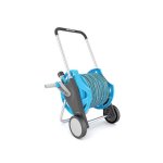 D�vidoir de jardin - professionnel - 25m - bleu - sur roues - r�sistant � la rouille