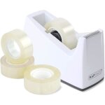 Dévidoir ruban adhésif + 4 rouleaux rapesco couleur blanc Dévidoir ruban adhésif + 4 rouleaux rapesco couleur blanc