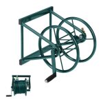 Relaxdays dévidoir mural enrouleur pour 60 m de tuyau d?arrosage 2 raccords à clipser support acier vert ... Relaxdays dévidoir mural enrouleur pour 60 m de tuyau d?arrosage 2 raccords à clipser support acier vert ...