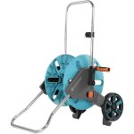 D�vidoir de tuyau sur roues - gardena - 18511 - 20 - gris - turquoise - orange