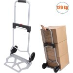 Diable pliable 120 kg en aluminium diable de manutention chariots  main portable hauteur rglable avec ...