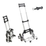 Diable pliant léger en aluminium à 10 roues chariot pliable avec cordes dexpansion réglage en hauteur ... Diable pliant léger en aluminium à 10 roues chariot pliable avec cordes dexpansion réglage en hauteur ...
