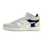 Basket montante cuir diadora magic demi twin - gris ciel - blanc