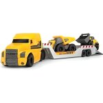 Dickie toys camion volvo mack avec 2 v�hicules volvo sur remorque camion - benne et chargeur sur roue ...