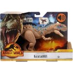 Dinosaure brun : rajasaurus 34 cm - articul� et sonore - jurassic world - dino attaque - animaux pr�historique ...