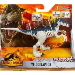 Dinosaure velociraptor - jurassic world - dino extr�me damage 19 cm - animaux pr�historique gris - nouveaut� ...