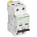 Disjoncteur miniature - schneider electric - a9f74232 - 2p - 32 a - courbure c - blanc