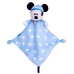 Disney doudou plat brille dans la nuit mickey la souris 20 x 20 cm doudou enfant bleu avec etoiles peluche ...