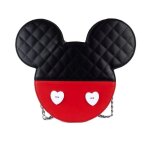 Sac bandoulire - disney - mickey minnie valentine - similicuir - 33x28 cm - bretelles rglables